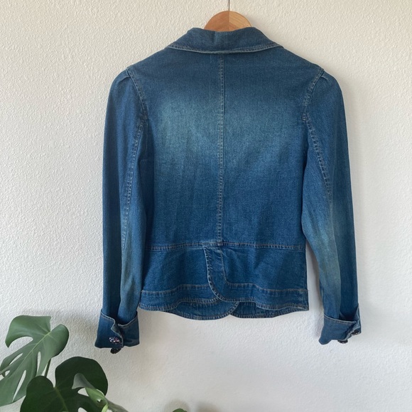 Berek 2 Denim Jean Jacket with Bling Takako Sakon Size Small** (please read) - Picture 4 of 12